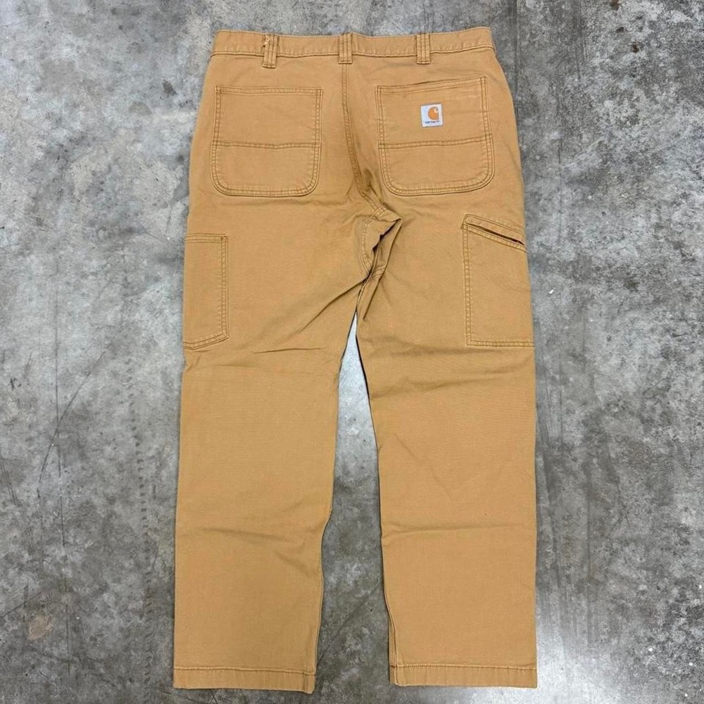 Carhartt Tan Double Knee Work Pants 34x29 - Picture 3 of 7